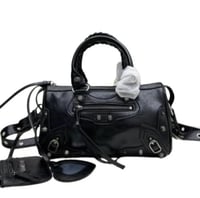 Balenciaga Le City bag in black Arena lambskin
