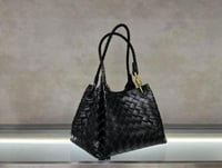 Bottega Veneta Parachute Shoulder Bag in black int...