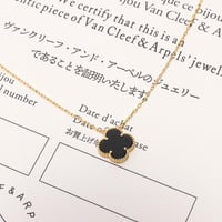 Van cleef Arpels four-leaf clover necklace