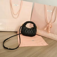 Miu Miu Wander Matelassé Nappa Leather Hobo Bag
