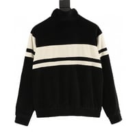 Embroidered logo-blocked velvet jacket