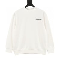 Overlapping war horse logo print crew neck sweatsh...