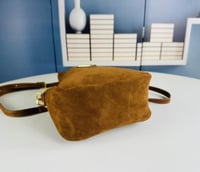 Prada Large Aimée Suede Shoulder Bag,
