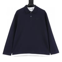 PRADA PRD patchwork label fake two long-sleeved po...