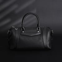 1V Nano Biker Black Lambskin Motorcycle Bag Handba...