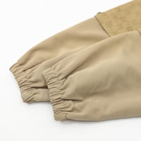 Stitched with a full print of an old flower hooded...