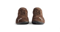 Speedcat Suede Balenciaga in Brown/white/black