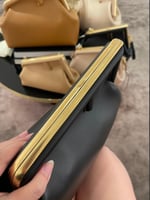 Fendi First Small black nappa leather bag,