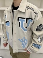 Back rabbit towel embroidered patchwork baseball u...