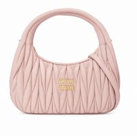 Miu Miu Pink Mini Wander Hobo Bag