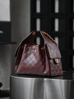 chanel 25 small handbag dark brown