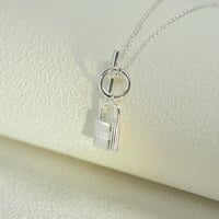HERMES lock necklace