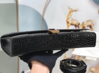 Balenciaga XS Hourglass Top Handle Bag in crocodil...