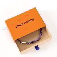 1V bamboo panel gradient chain bracelet