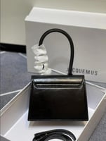 Jacquemus Le Chiquito Moyen Handbag in black leath...