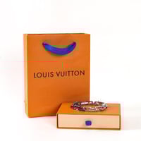 1V bamboo panel gradient chain bracelet