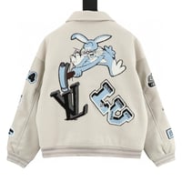 Back rabbit towel embroidered patchwork baseball u...