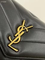 Saint Laurent Loulou Medium Shoulder Bag in black...