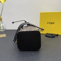 Fendi Mon Tresor Mini Bucket Bag in brown