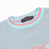 1V 25ss Dolphin Jacquard Knit Short Sleeves