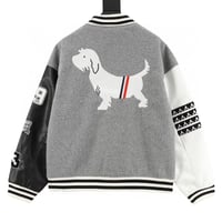 Multi-element embroidered four-bar baseball unifor...