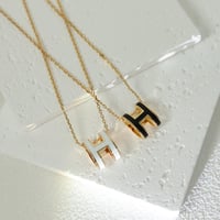 HERMES classic big H necklace