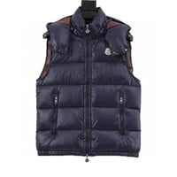 Moncler maya hooded logo down vest