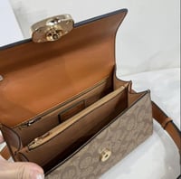 Coach Eliza Top Handle In Signature Canvas