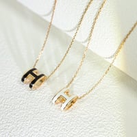 HERMES classic big H necklace