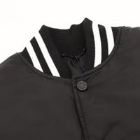 Embroidered nylon cotton baseball jacket