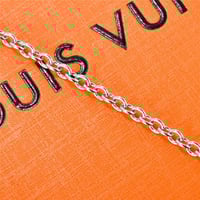 1V Gradient Sunflower Logo Pendant Necklace