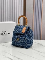 coach riya backpack 21 in signature denim