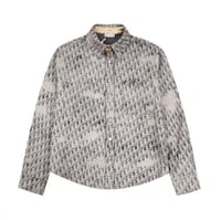 قميص رجالي ديور أوبليك أوفر شيرت - رمادي وذهبي