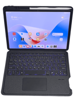 كيبورد عربي انجليزي بإضاءة خلفية وحامل للقلم متواف...