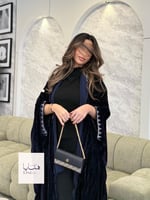 Winter collection ️️⛄ | بشت روان مخمل كوري كحلي تط...