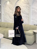 Winter collection ️️⛄ | بشت روان مخمل كوري كحلي تط...