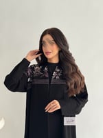 عباية طموح بقماش كريب الابداع مطرز