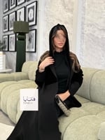 Winter collection ️️⛄ | عباية ميلين كريب كتان مع م...