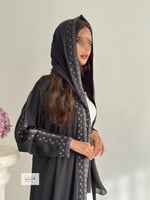 عباية تميز قماش راما لون رصاصي