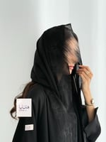 عباية رونق دبل كلوش بقماش انترنت بتطريز احترافي اس...