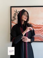 عباية سمو دبل كلوش بقماش كريب كم استريتش