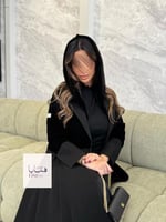 Winter collection ️️⛄ | عباية ميلين كريب كتان مع م...