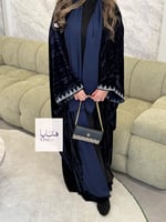 Winter collection ️️⛄ | بشت روان مخمل كوري كحلي تط...