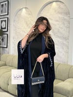 Winter collection ️️⛄ | بشت روان مخمل كوري كحلي تط...