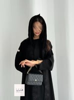 عباية رونق دبل كلوش بقماش انترنت بتطريز احترافي اس...