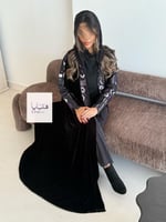 Winter collection ️️⛄ | عباية هاله بقماش مخمل مع ر...