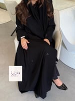 عباية مندلينا بليزر بقماش انترنت بشك انيق وكسرات م...