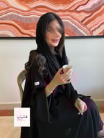 عباية ربى دبل كلوش بقماش انترنت كم واسع تدخيلات تط...