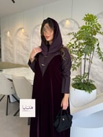 Winter collection ️️⛄ | عباية خيال بقماش مخمل كوري...