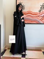 عباية ربى دبل كلوش بقماش انترنت كم واسع تدخيلات تط...